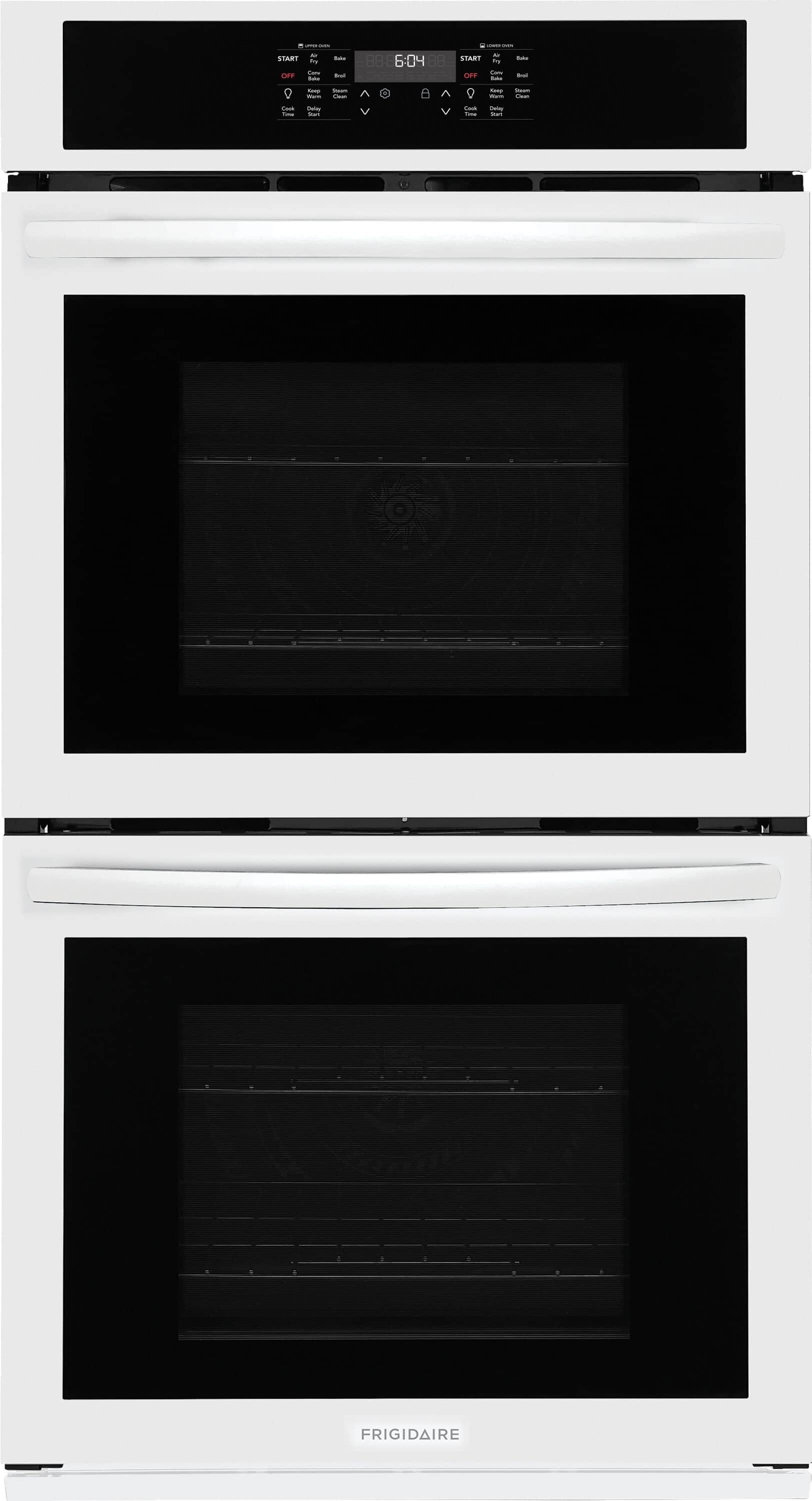Frigidaire - 27" Built-In Double Wall Oven with Convection Bake and Air Fry - White