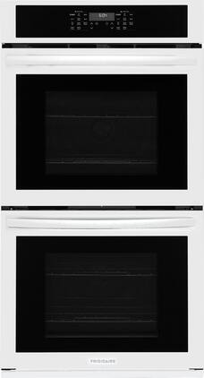 Frigidaire - 27" Built-In Double Wall Oven with Convection Bake and Air Fry - White