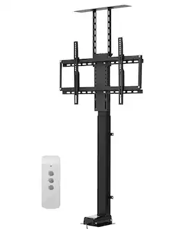 VEVOR - Motorized TV Lift Stand,120 lbs max Load Adjustable TV Lift Stand Mount Bracket,with Max VESA 24 x 16 in,for 32-70in TVs - Black