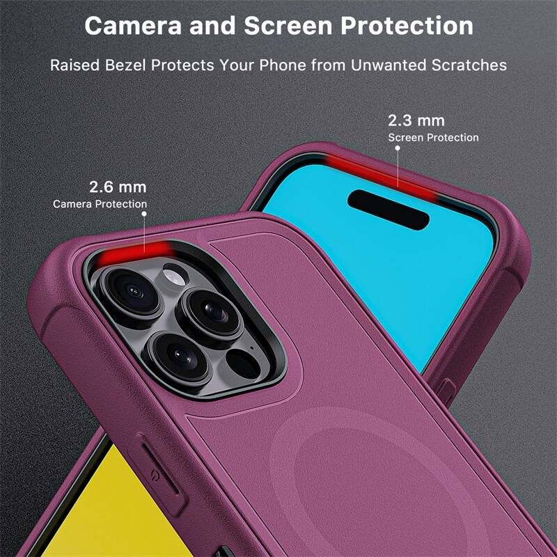 Camera and Screen Protection
Raised Bezel Protects Your Phone from Unwanted Scratches
2.3 mm Screen Protection
2.6 mm Camera Protection