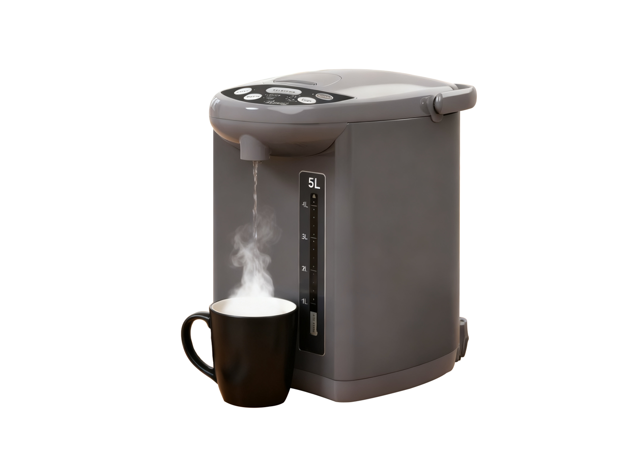 Front. Rosewill - Rosewill 5.0L Electric Hot Water Boiler, 5 Temp Settings, Auto Dispense - Gray - Gray.