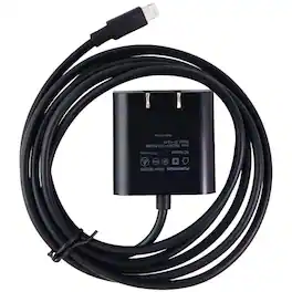 PureGear - 12W (5 ft) Lightning 8-Pin Wired Wall Charger for iPhone/iPad - Black