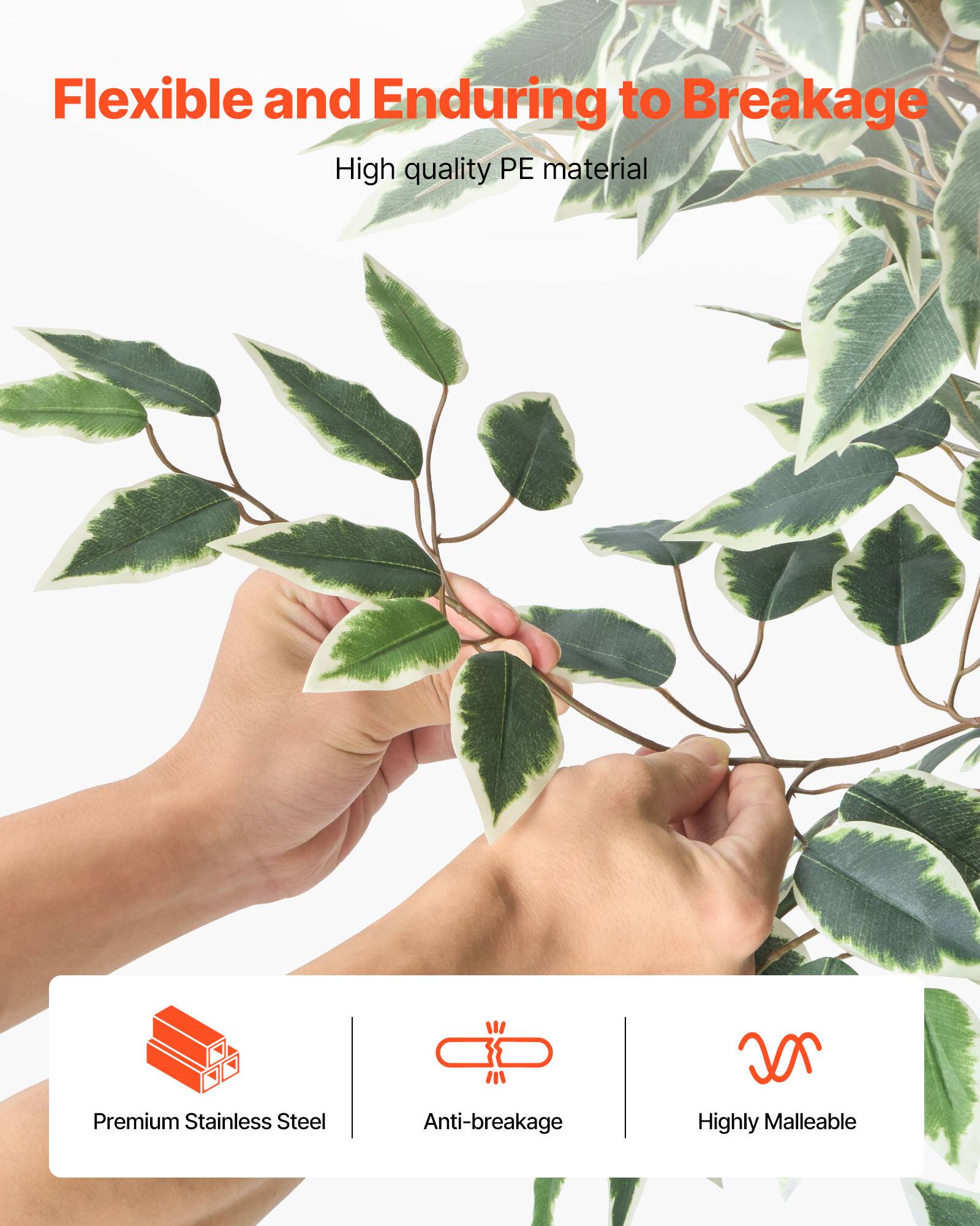 Flexible and Enduring to Breakage  
High quality PE material  

Premium Stainless Steel  
Anti-breakage  
Highly Malleable