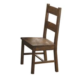 Manhattan Lane - Chambr Armless Wooden Dining Side Chair, Rustic Golden Set of 2 - Brown