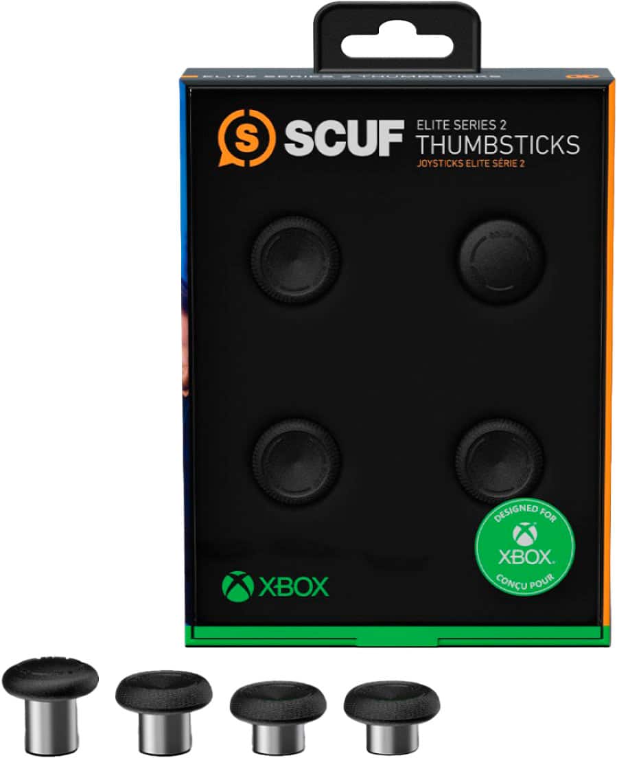 SCUF - Elite Series 2 Thumbsticks for Xbox Elite Series 2 I 4-Pack - Black - Front_Zoom