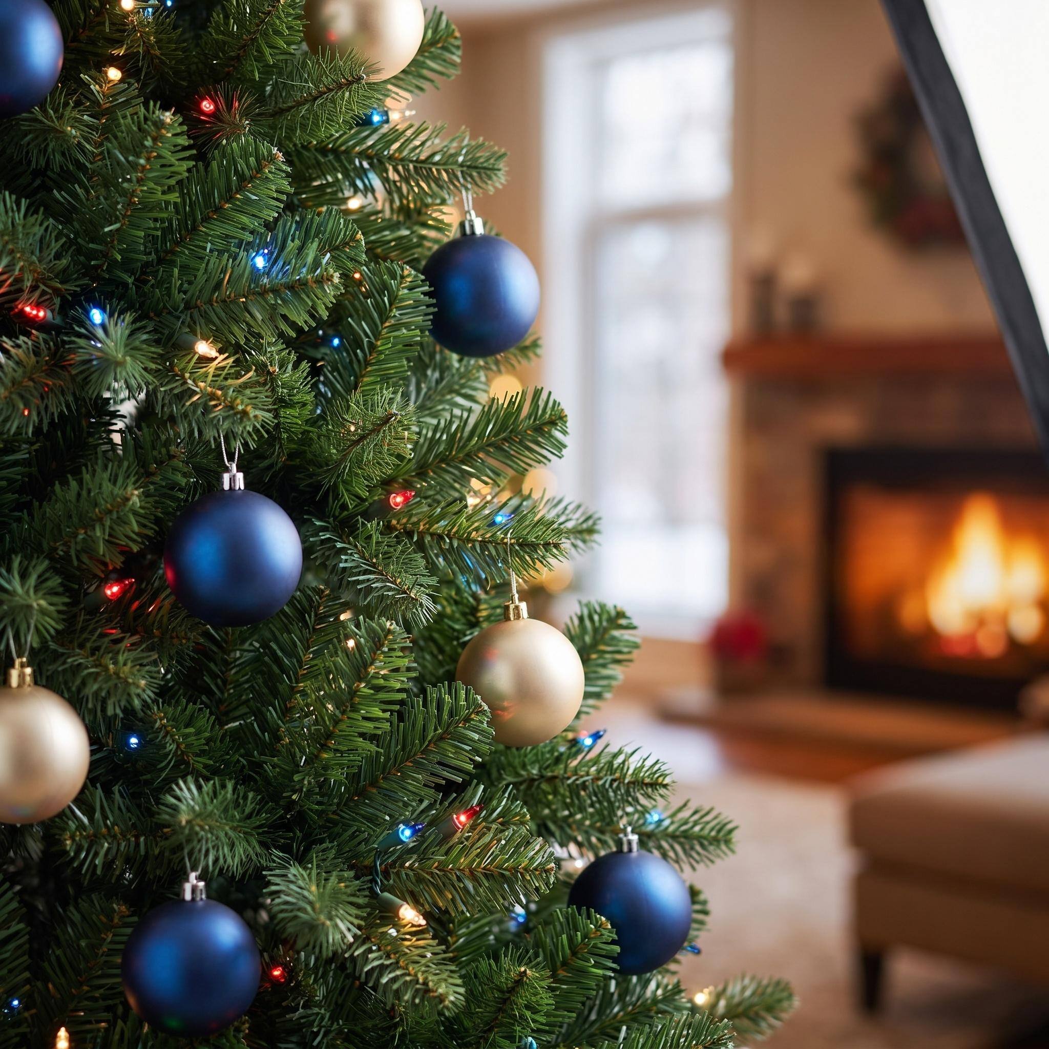 Alt View 6. Forest'nSky - 9 ft. Pre-Lit Artificial Christmas Tree with RGB Dynamic LED Lights, Remote Control and Built-in Timer - Green.