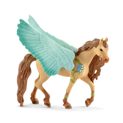 Front. Schleich - Schleich Decorated Pegasus Stallion Figure | 5.9 x 3.2 x 7.1 Inches - Multi-Color.