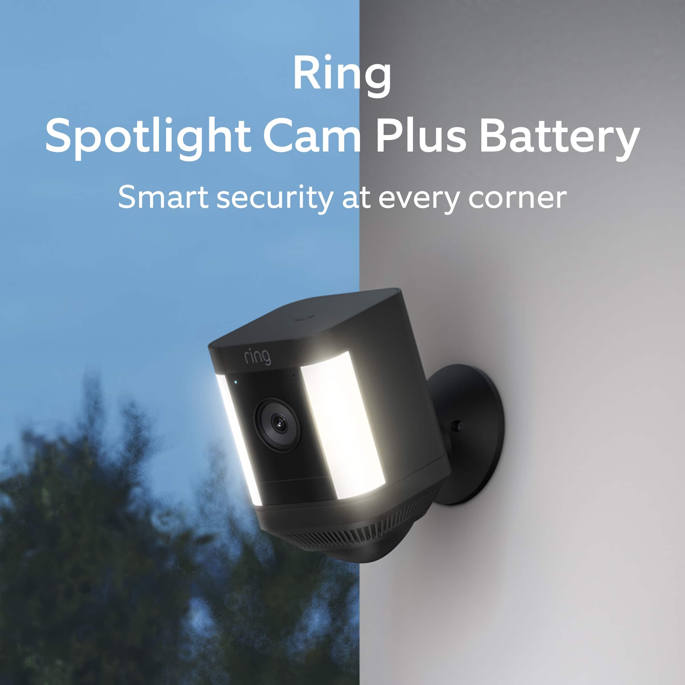 Ring Spotlight Cam Plus Battery: Smart security at every corner.