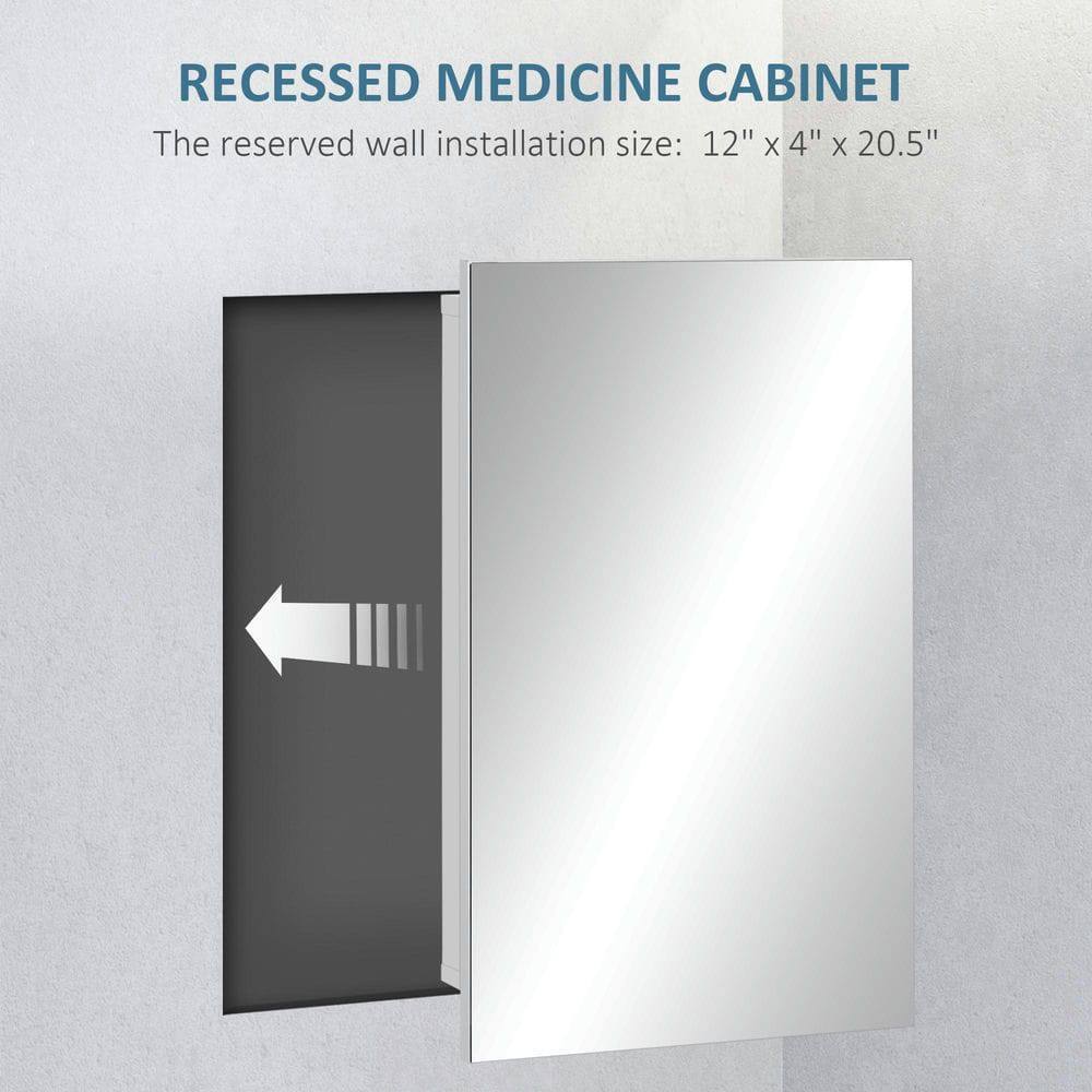 RECESSED MEDICINE CABINET

The reserved wall installation size: 12" x 4" x 20.5"