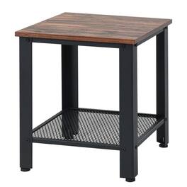 Kadyn - Nightstand,Coffee Side Table,Industrial End Table 2-Tier Side Table - Black
