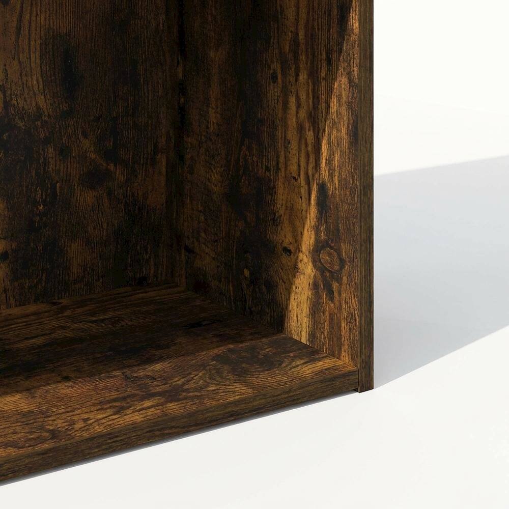 Alt View 2. FurniFact - Amber Pine 3-Tier Open Shelf Bookcase with Sturdy Wood Construction - Amber Pine.