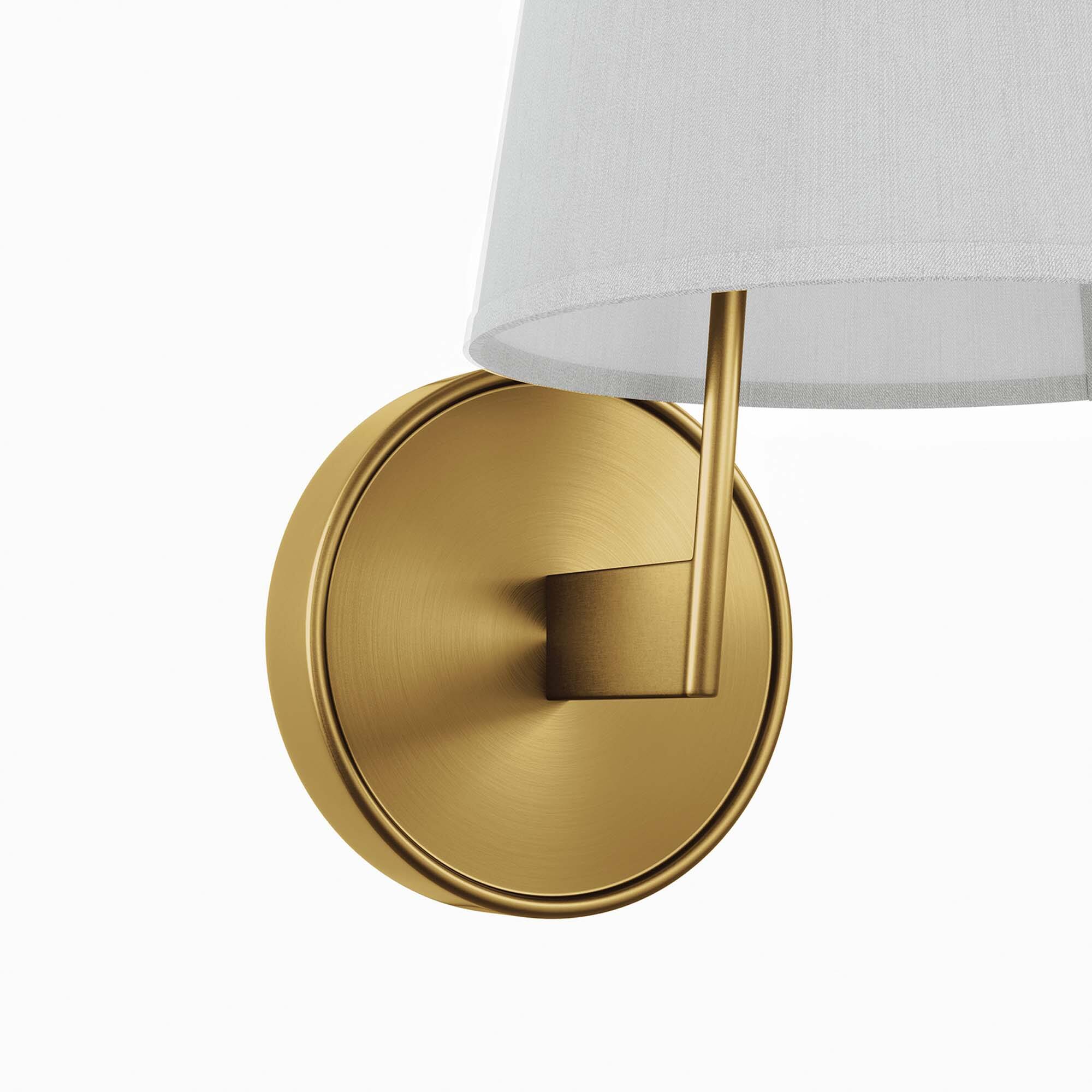 Alt View 5. Modway - Surround Wall Sconce by Modway - White Satin Brass.