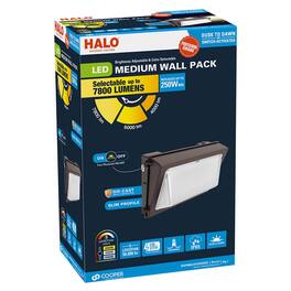 Halo - Dusk to Dawn Hardwired LED Bronze Security Wall Light