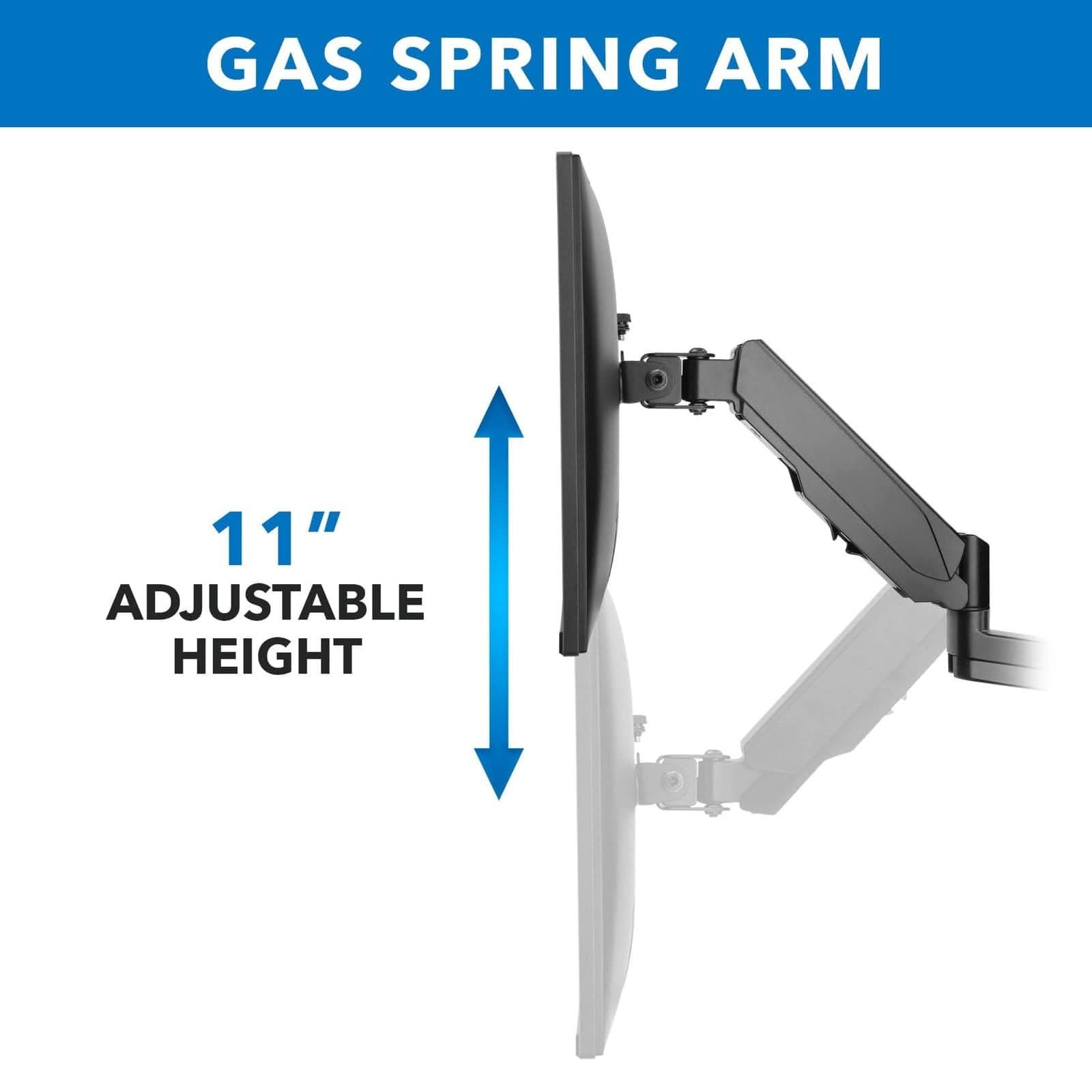 GAS SPRING ARM

11" ADJUSTABLE HEIGHT