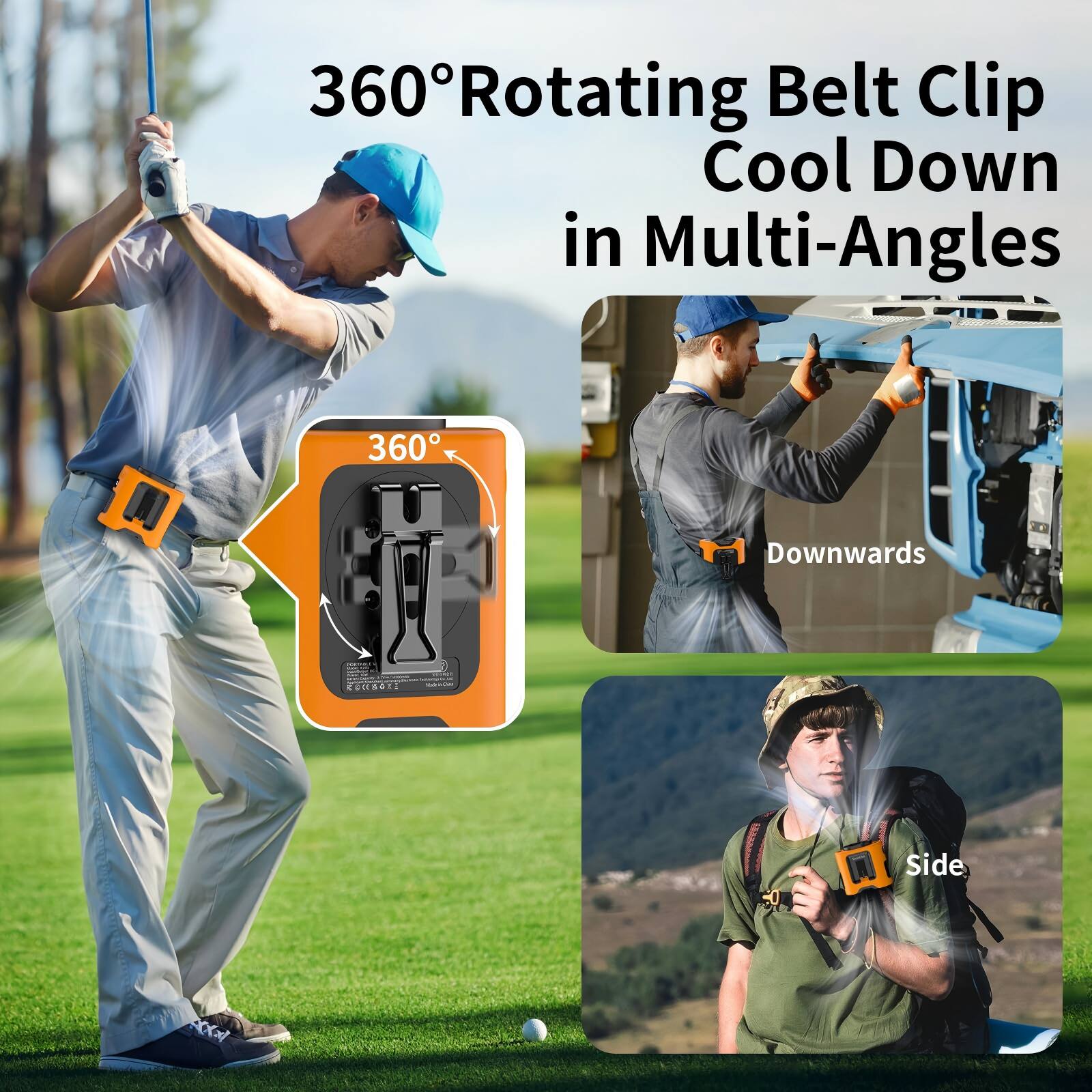 360° Rotating Belt Clip Cool Down in Multi-Angles

Downwards

Side