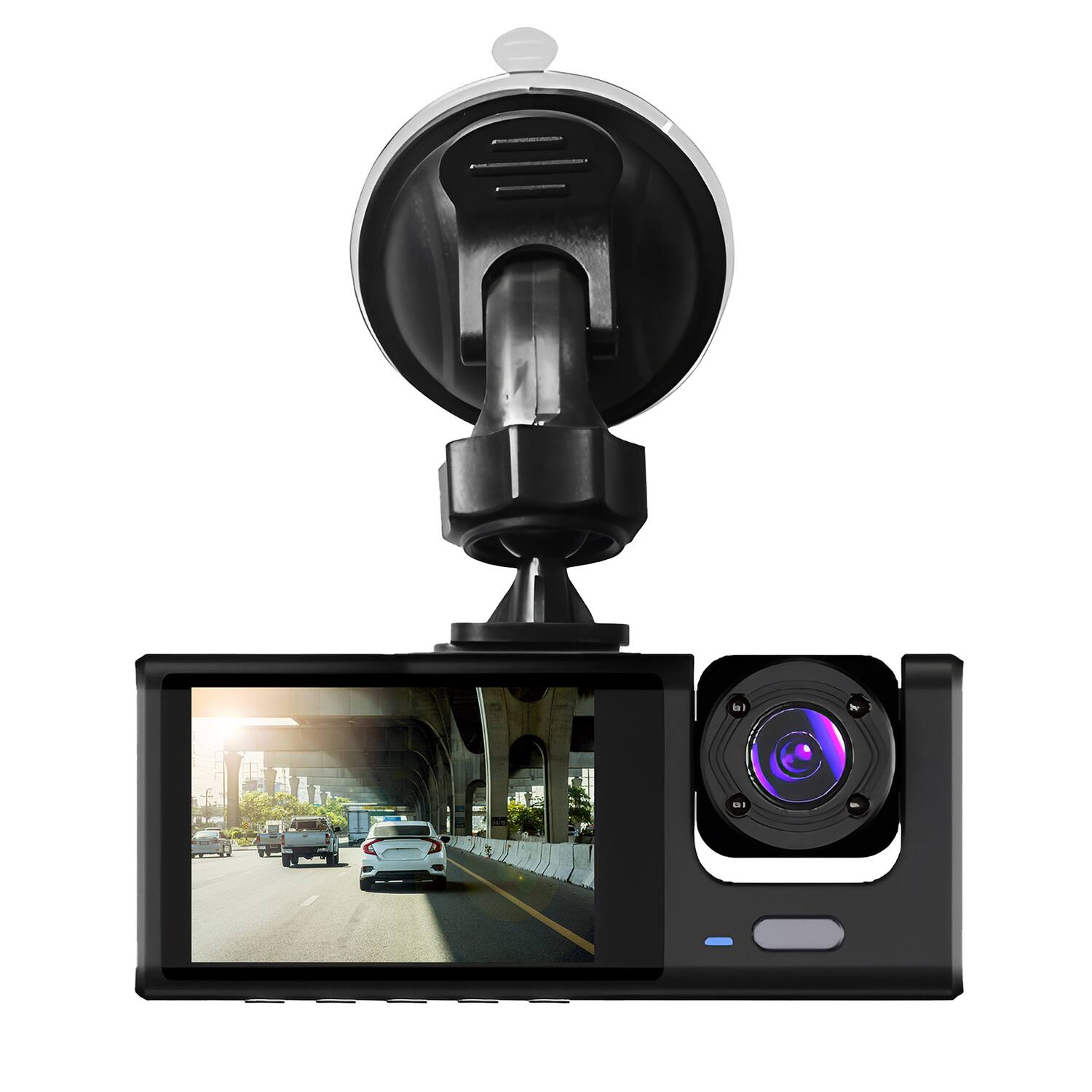 Left. Supersonic - RoadEYE Pro 1080p HD Dash Cam Front, Cabin, Rear Recording SC-580DC - Black.