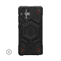 UAG - Monarch Pro Series Case with Magnet for Galaxy S25 Ultra - Kevlar Black - Front_Zoom