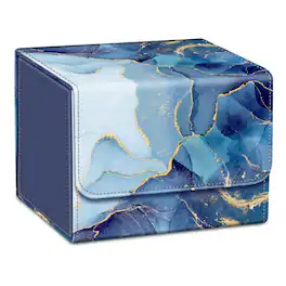 Kitcheniva - Magnetic Game Card Case Desk Organizer For MTG/TCG/CCG - Ocean Marble
