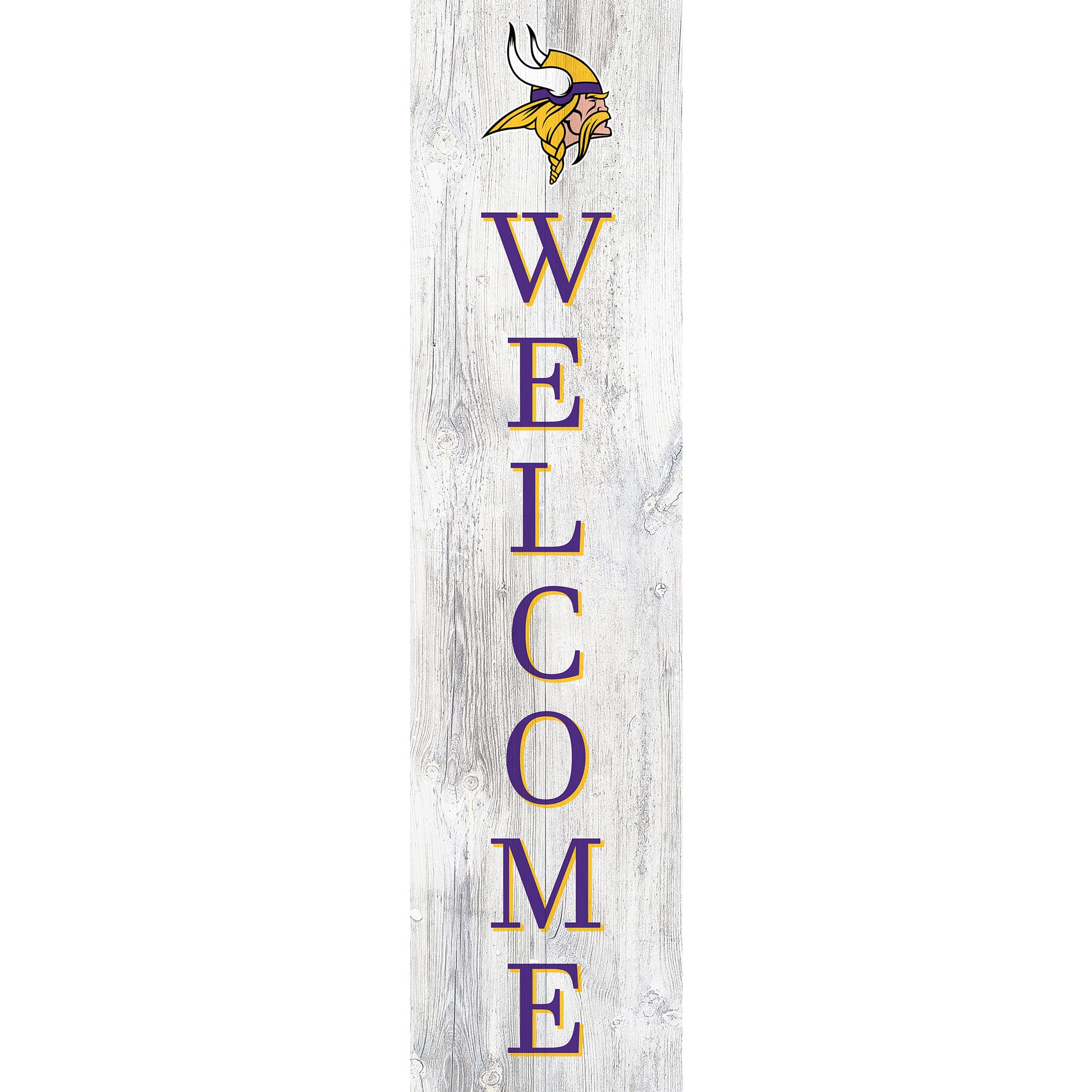 Fan Creations - Minnesota Vikings 48'' Welcome Leaner - Multicolor