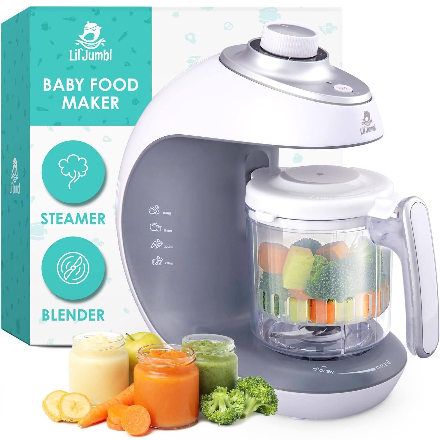 LilJumbl BABY FOOD MAKER STEAMER - BLENDER