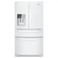 Whirlpool - 24.5 Cu. Ft. French Door Refrigerator with Two-Tier Freezer Storage - White - Front_Zoom