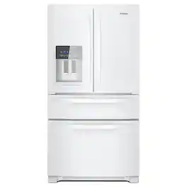 Whirlpool - 24.5 Cu. Ft. French Door Refrigerator with Two-Tier Freezer Storage - White