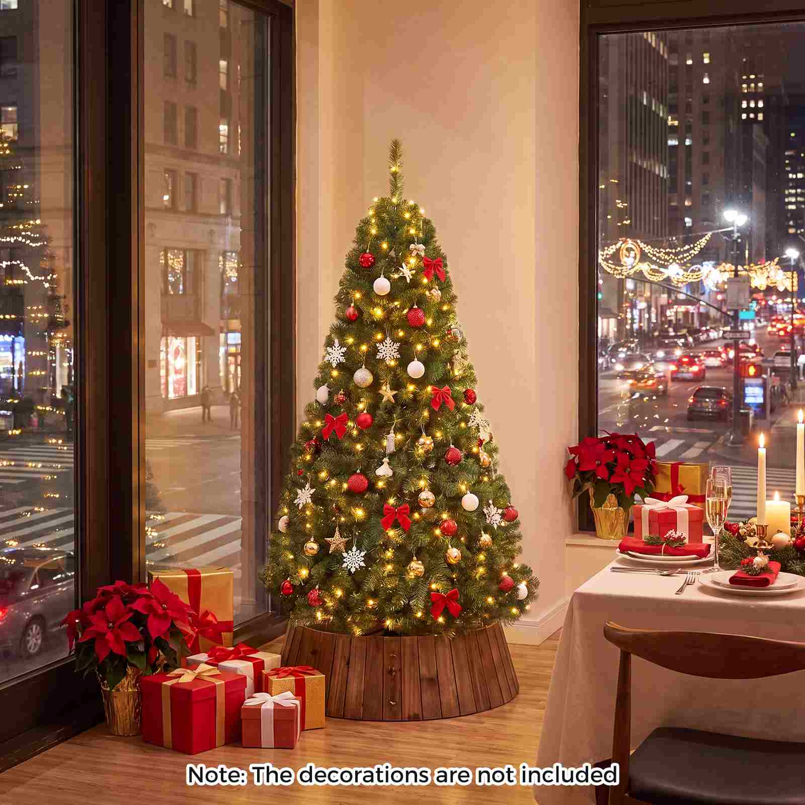 Note: The decorations are not included
