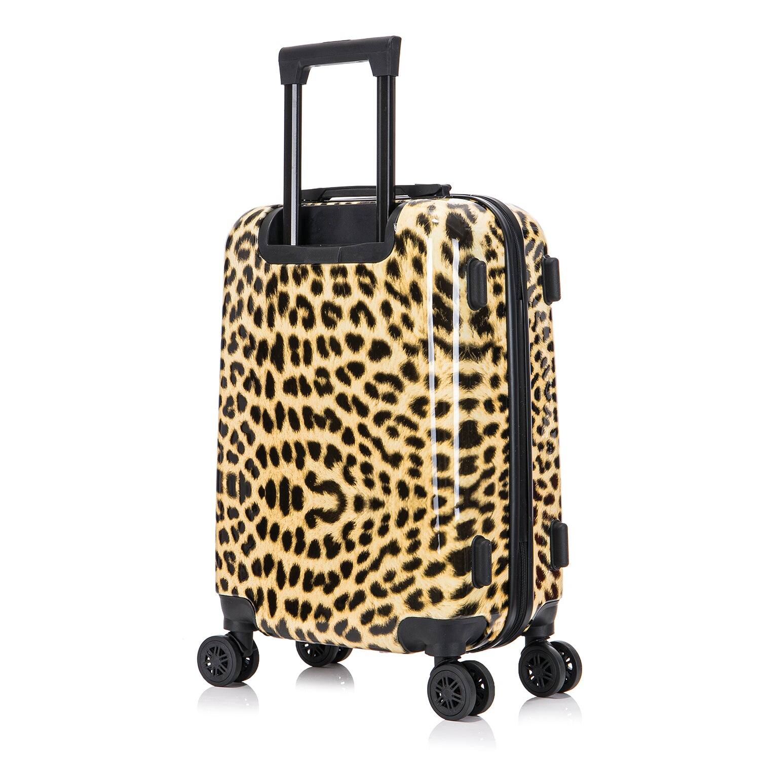 Alt View 1. InUSA - Cheetah Prints lightweight hardside Spinner Luggage 20" carry-on - CHEETAH.