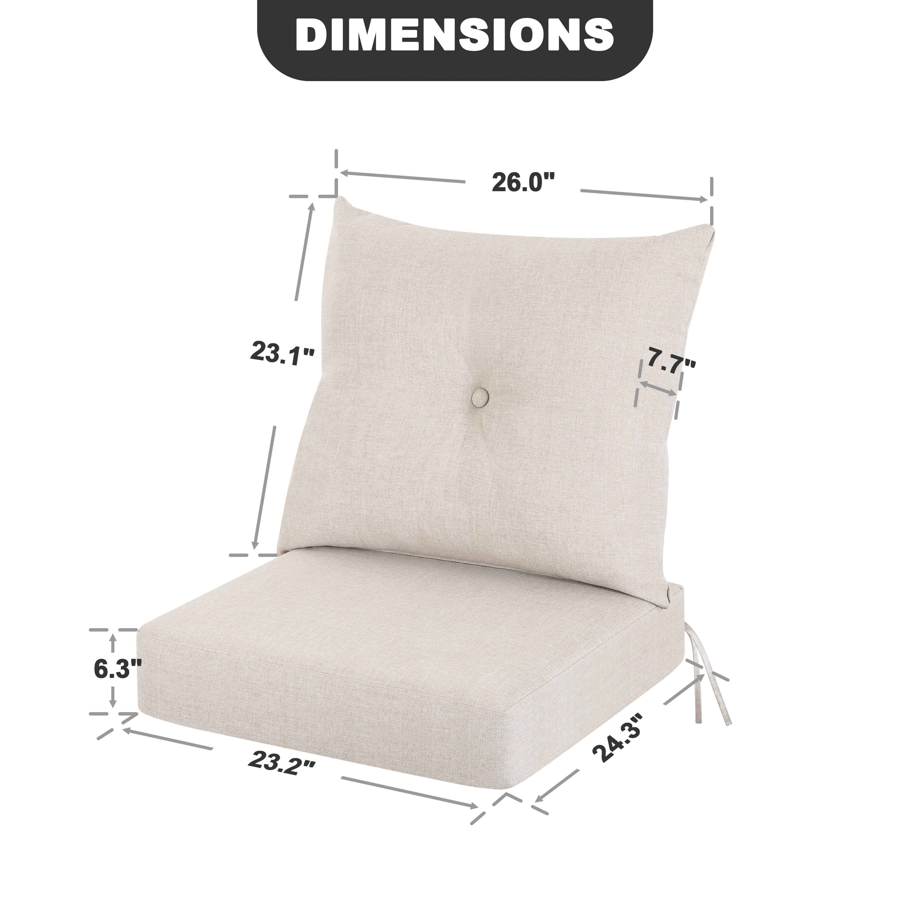 DIMENSIONS 26.0" 23.1" 7.7" 6.3" 23.2" 24.3"