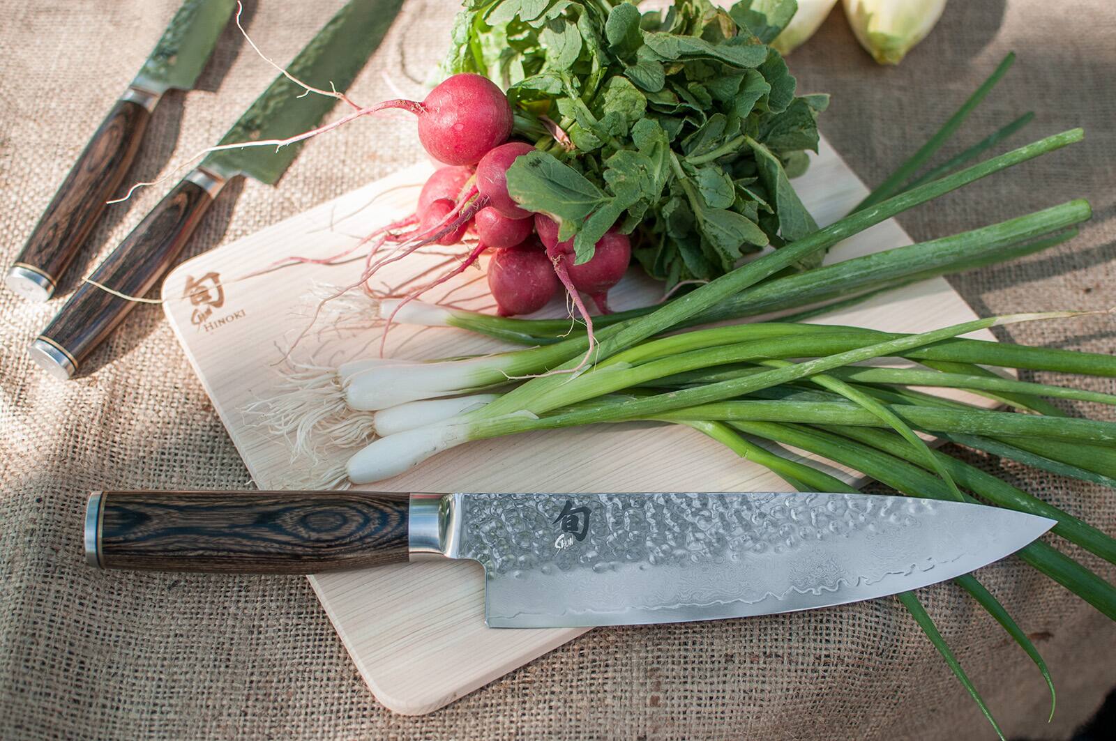 Alt View 5. Shun - Premier Chef's Knife, 8 Inch - Brown.