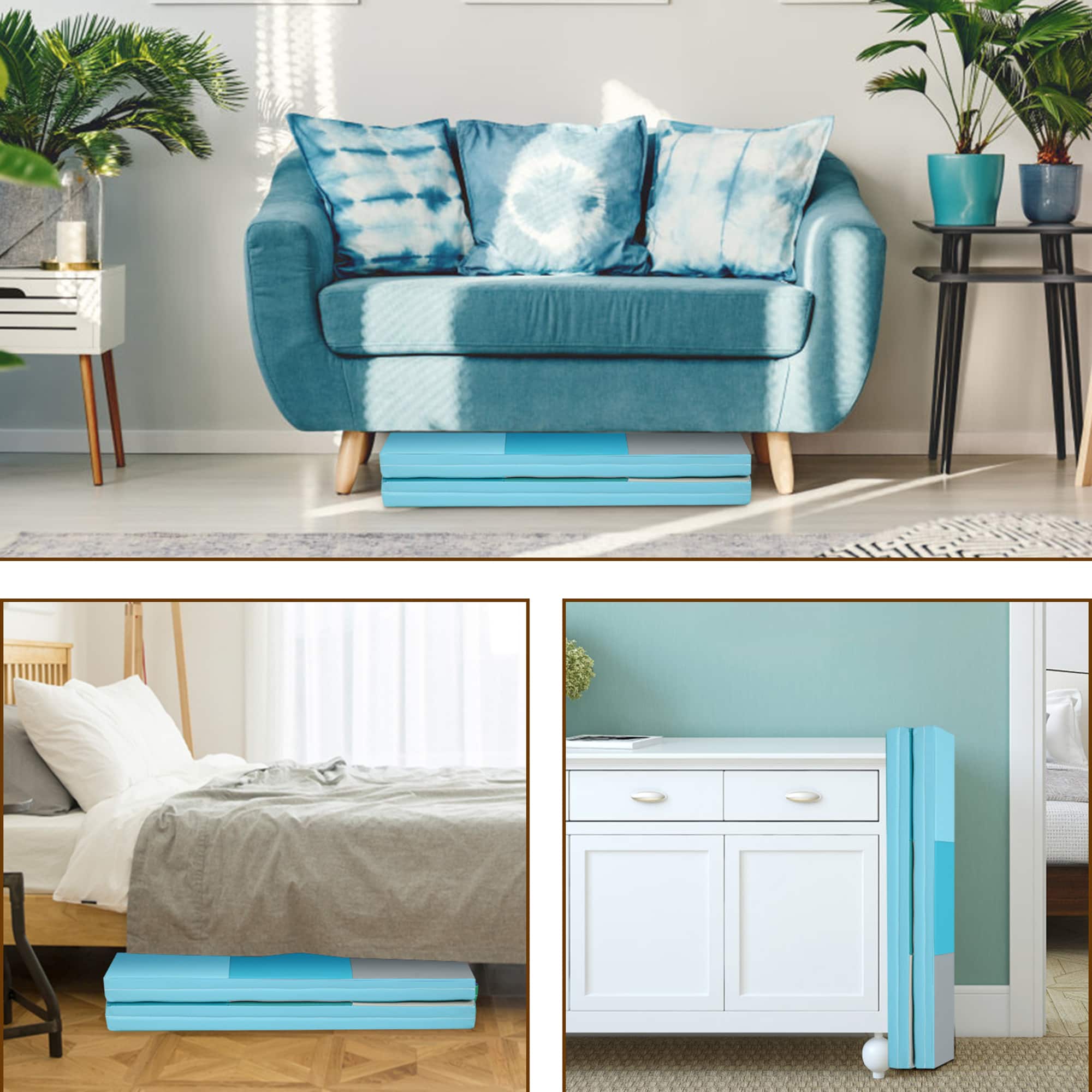 Alt View 16. Costway - 58'' Toddler Foam Play Mat Baby Folding Activity Floor Mat Home Daycare School - Multi-color.