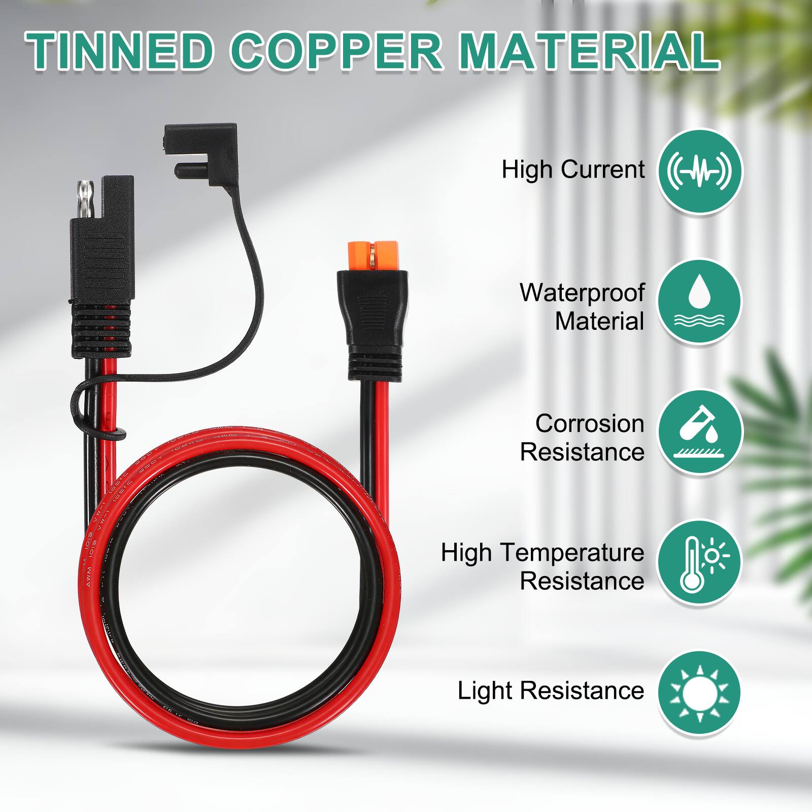 TINNED COPPER MATERIAL

- High Current
- Waterproof Material
- Corrosion Resistance
- High Temperature Resistance
- Light Resistance