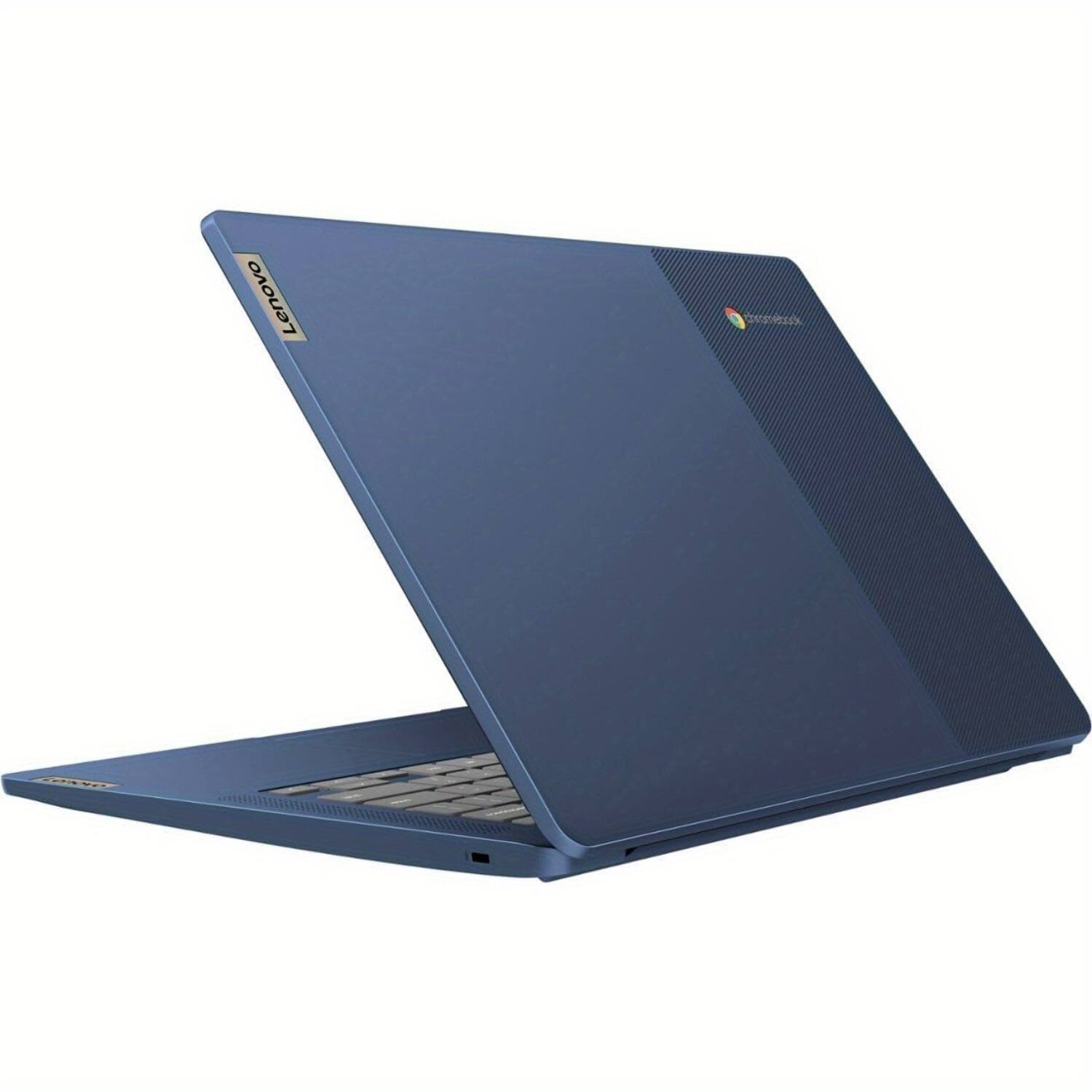 Alt View 4. Lenovo - Lenovo Slim 3 Chromebook 14" FHD Touch - MediaTek Kompanio 520 - 4GB RAM - 320GB Storage - Chrome OS - Abyss Blue.