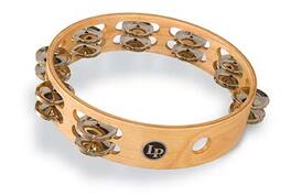 Latin Percussion - Pro 10 Dbl Row Tamb-Nickel/Silver