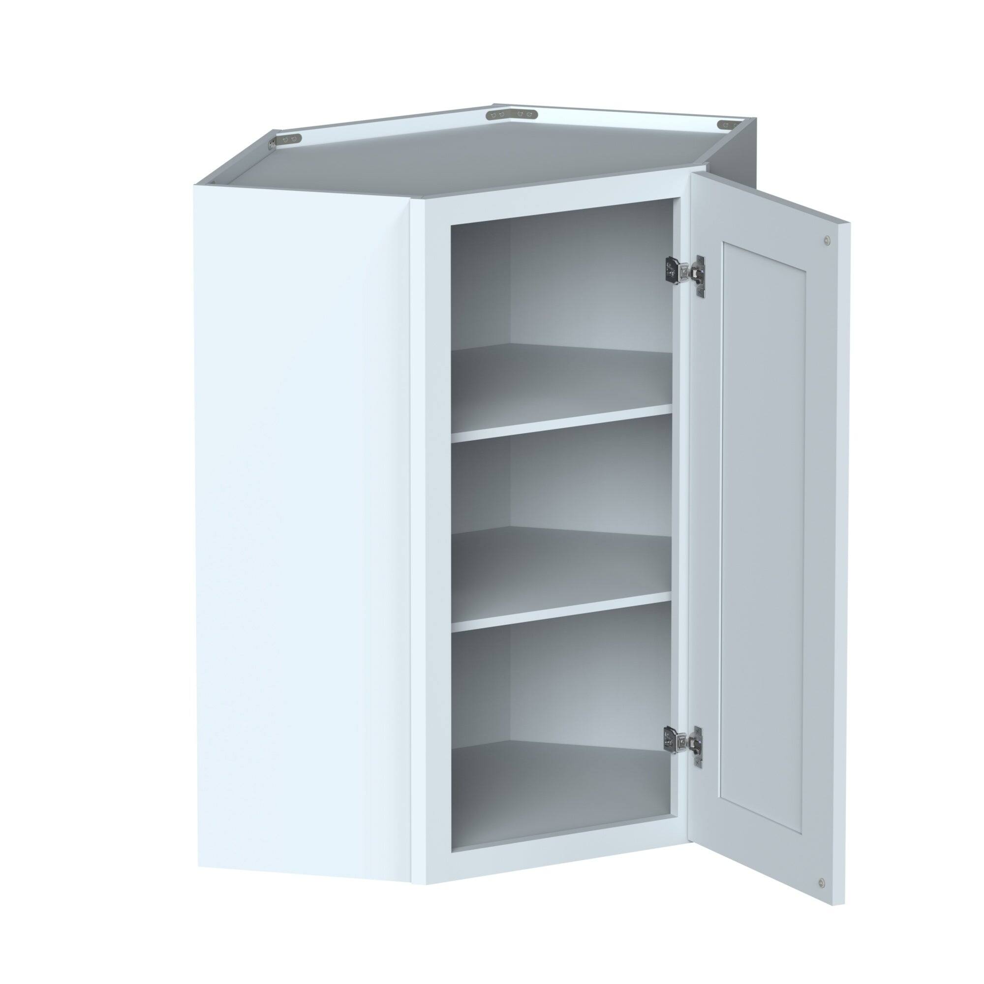 Alt View 2. Boyel Living - Dove Gray Standard Corner Wall Cabinets 36.Wx12in.H Ready to Assemble Kitchen Cabinets - DOVE GRAY.