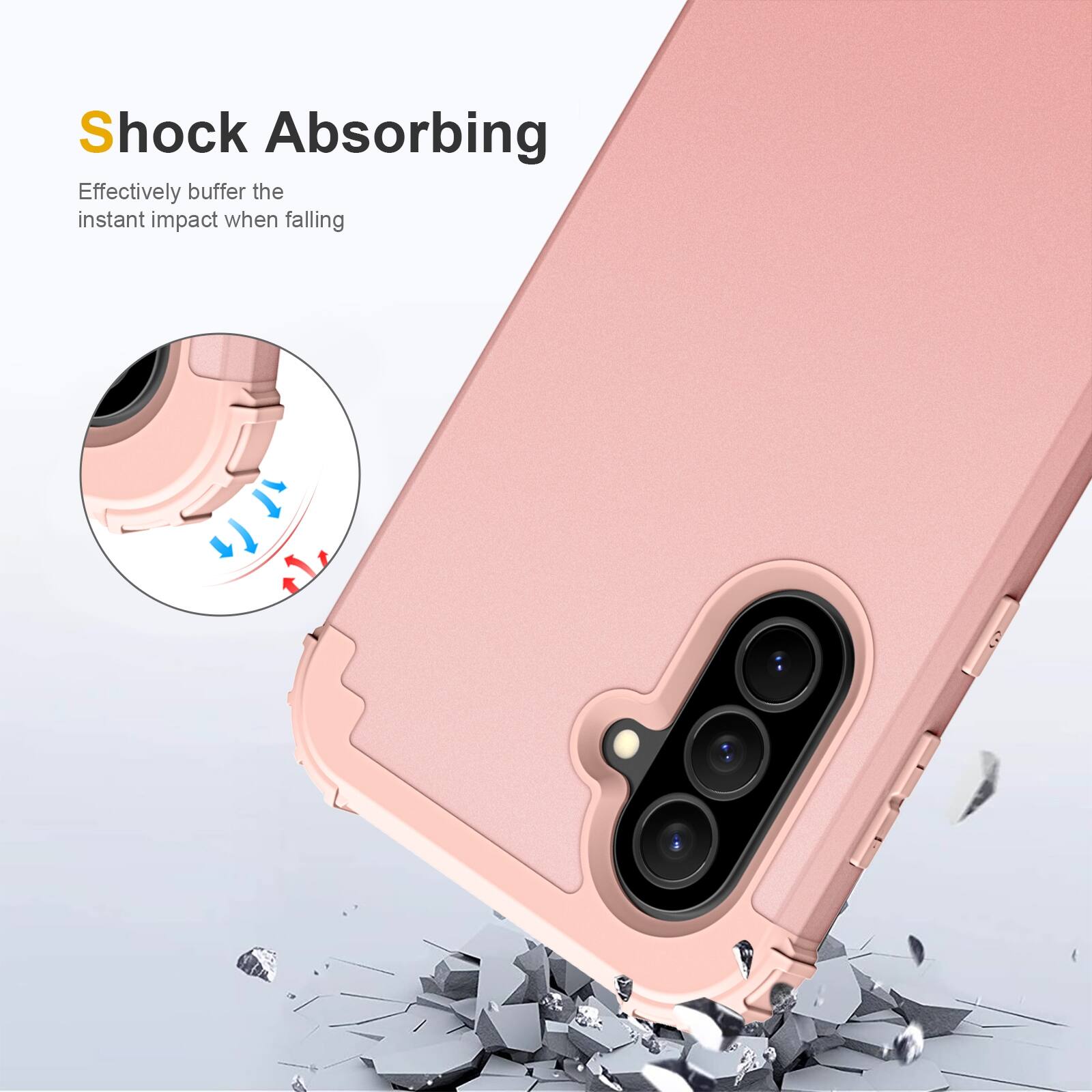 Shock Absorbing  
Effectively buffer the instant impact when falling