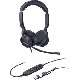 Yealink - UH46 Headset - Microsoft Teams Certification - Stereo - USB Type C - Wired - 20 Hz to 20 kHz - Over-the-head - Red