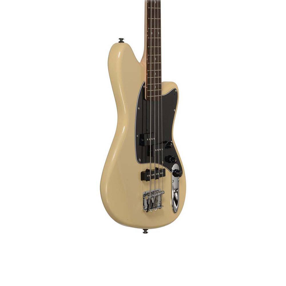 Left. Ibanez - Ibanez TMB TMB30IV 4-String Bass Guitar, Right, Black - Beige.