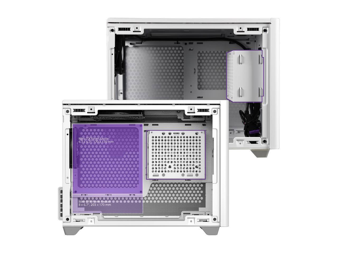 Mini-ITX Form Factor:  
6.2x8.2 inches  
170x203 mm  
8x6.2x203 mm