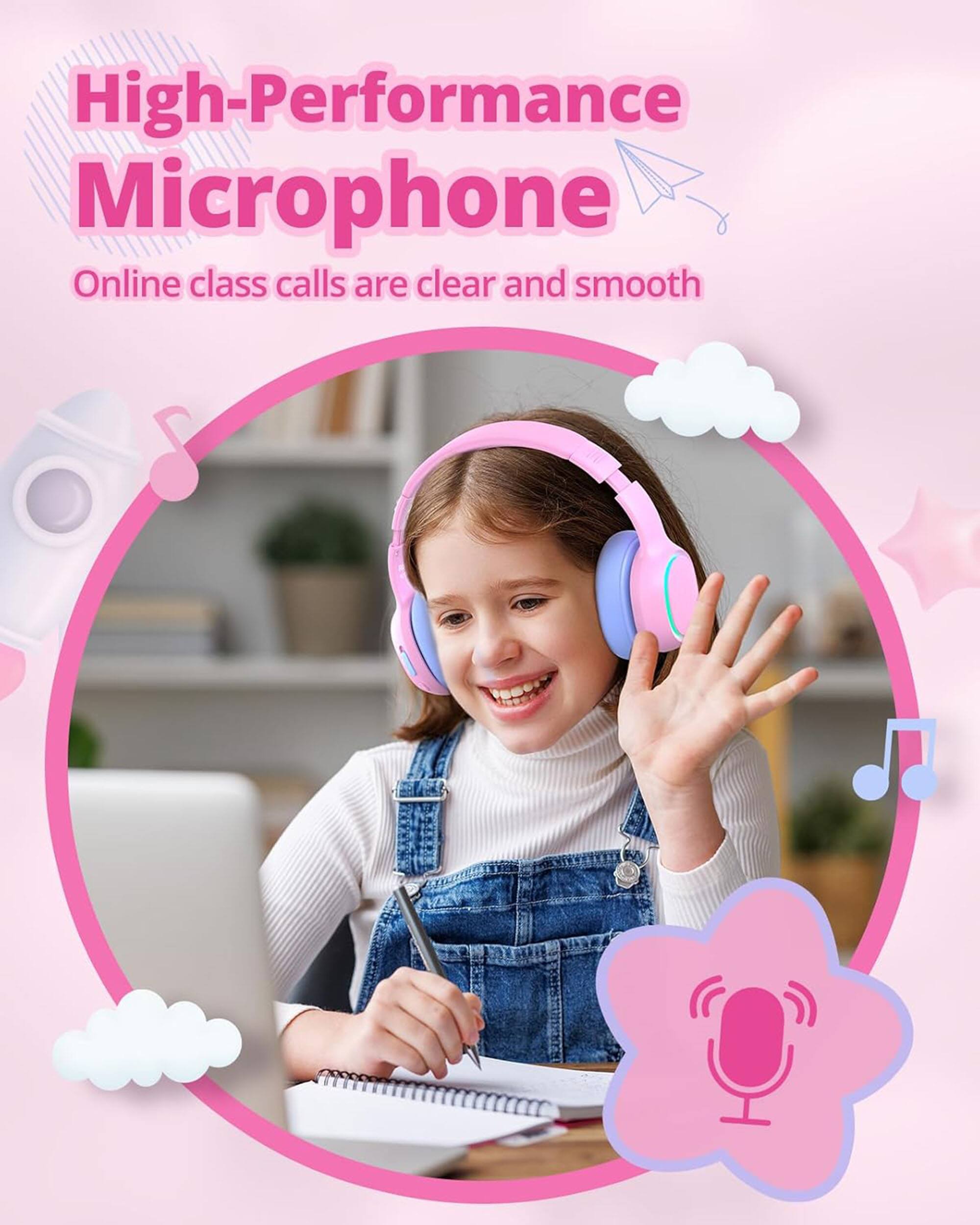 High-Performance Microphone: Online class calls are clear and smooth.
