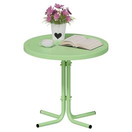 Winado - 20in Weather Resistant Side Table Portable Patio Coffee L-Shaped Leg for Indoor/Outdoor - Green