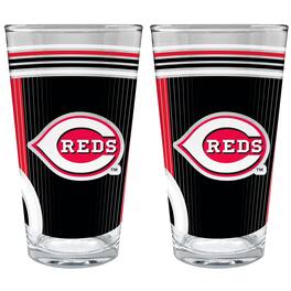 Great American Products - Cincinnati Reds Two-Piece 16oz. Pint Glass Set - Multicolor
