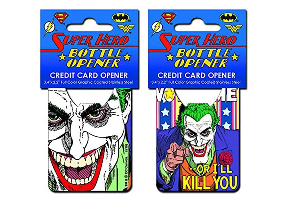 DC Comics - Joker "Vote Me" Credit Card Bottle Opener - Blue