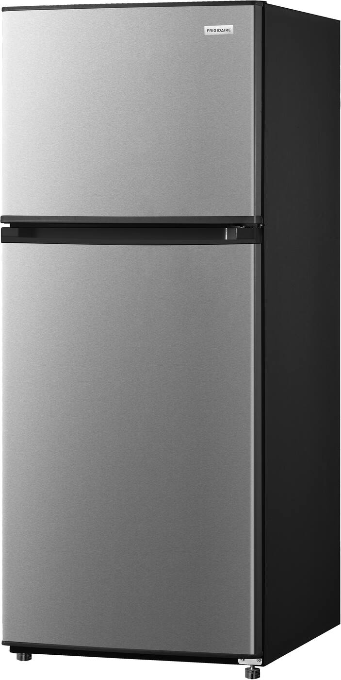 Angle. Frigidaire - 12 Cu. Ft. Garage Ready Top Freezer - Fingerprint-Resistant Stainless Steel Look.