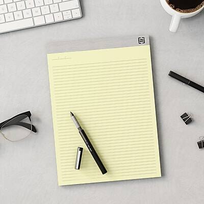 Alt View 7. TRU RED - Notepads, 8.5" x 11.75", Narrow Ruled, 50 Sheets/Pad, 6 Pads/Pack - Canary.