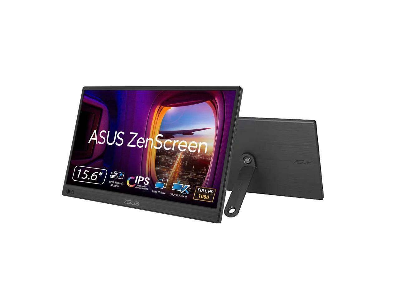 ASUS ZenScreen 15.6" 2D - USB Monitor Type-C IPS - Viewing Angles Auto Rotate FULL HD 360° kickstand 1080 ASUS ASLS