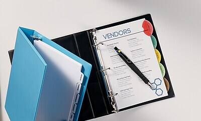 Alt View 5. Avery - Style Edge Mini Insertable Plastic Dividers, 5 Tabs - Multicolor.