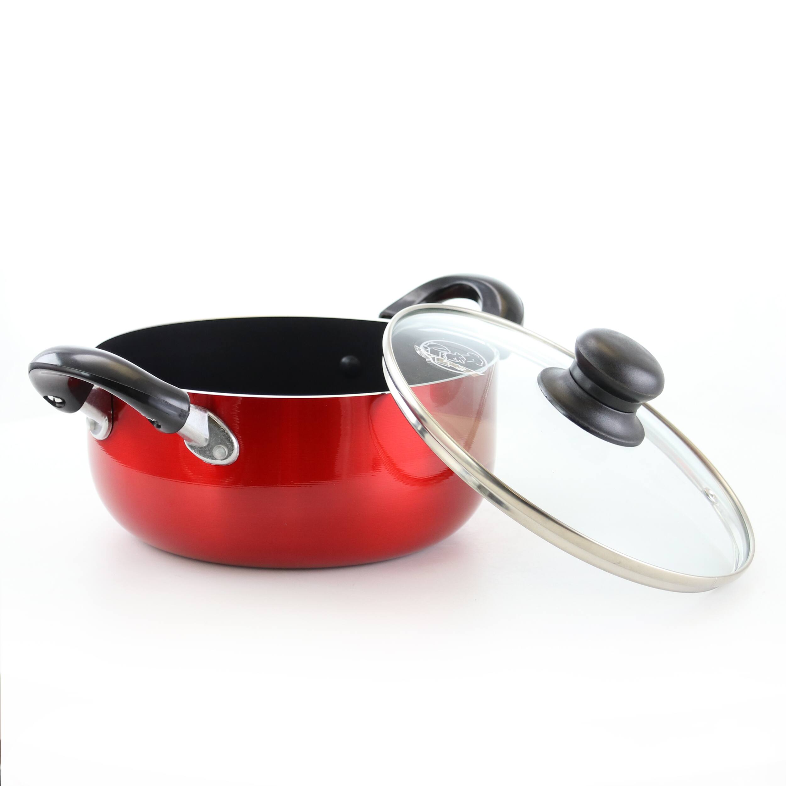 Alt View 1. Better Chef - Better Chef 13 Quart Aluminum Dutch Oven in Red - Red.