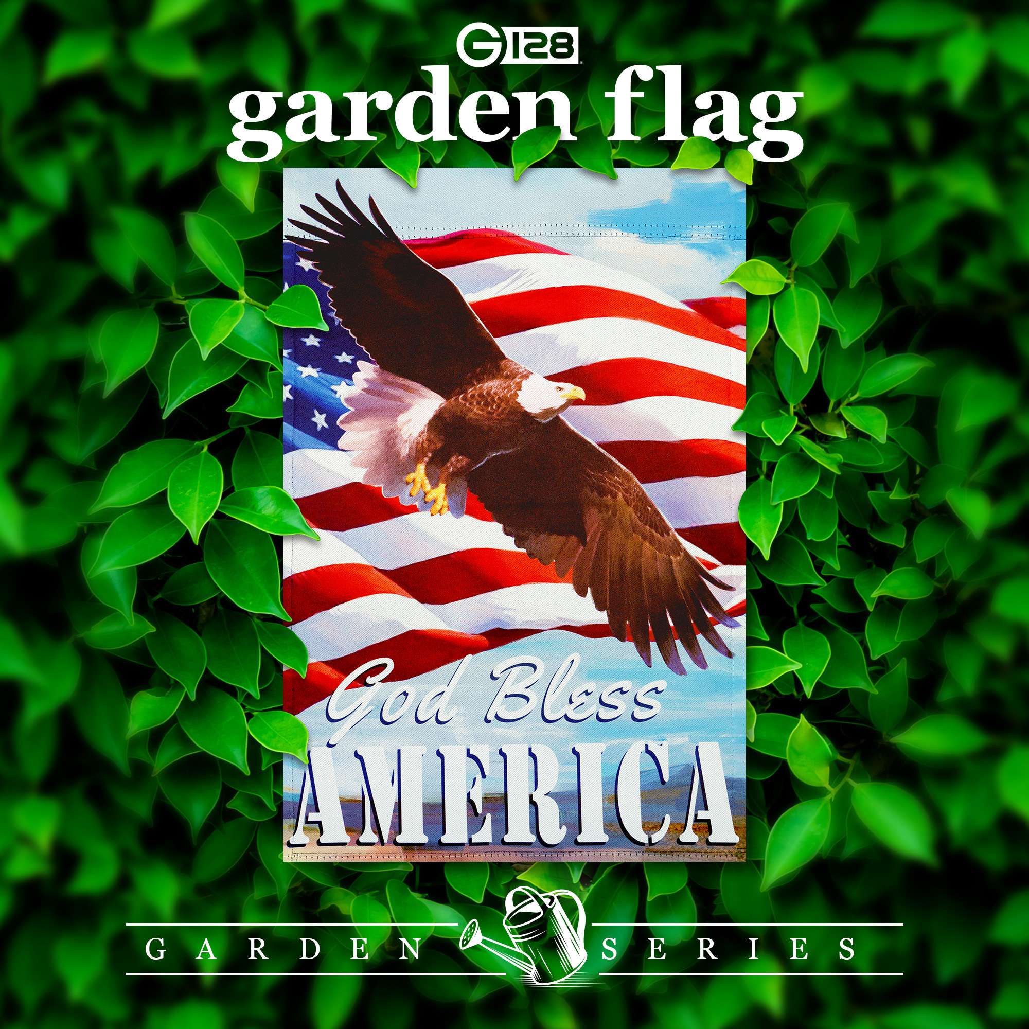 G 128 garden flag God Bless AMERICA GARDEN SERIES