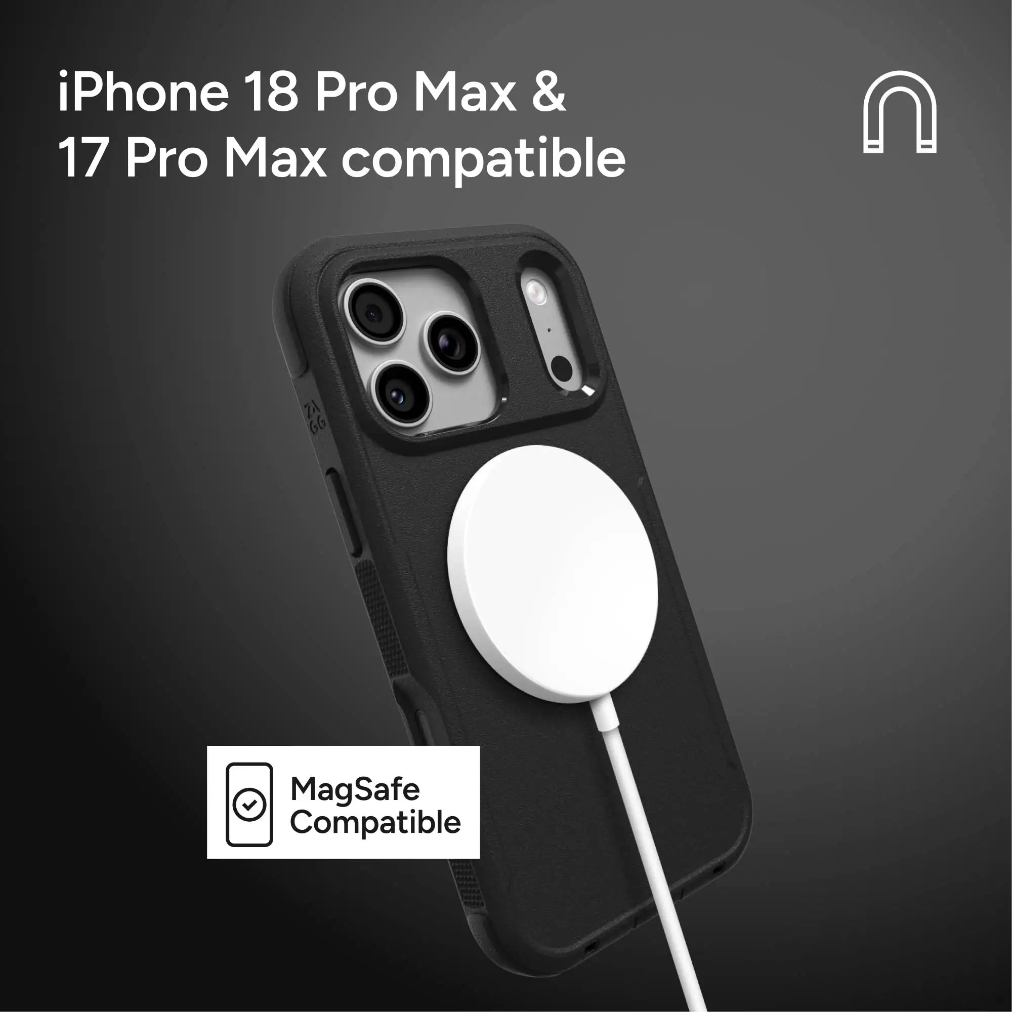 iPhone 18 Pro Max & 17 Pro Max compatible

MagSafe Compatible